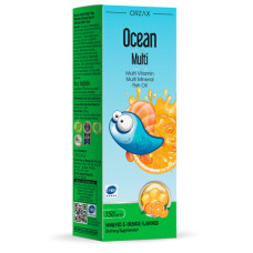 Вітамінний комплекс для дітей з мультімінералами та Omega 3 Orzax Ocean Multi Syrup, 150 мл